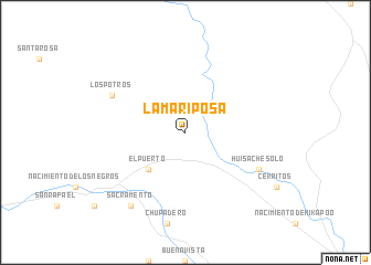 map of La Mariposa