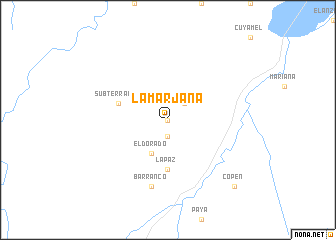 map of La Marjana