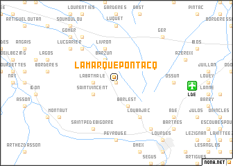 map of Lamarque-Pontacq