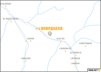 map of La Marquesa