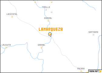 map of La Marqueza