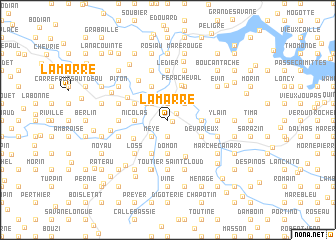 map of Lamarre