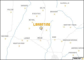 map of Lamartine