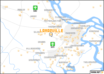 map of Lamarville