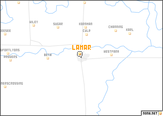 map of Lamar