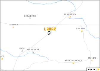 map of Lamar