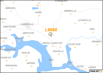 map of Lamar