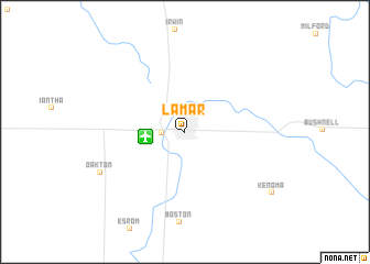 map of Lamar
