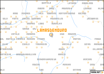 map of Lamas de Mouro