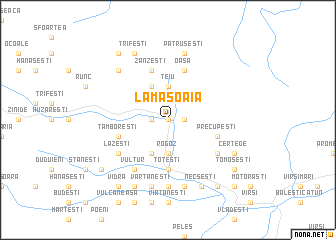 map of Lămăşoaia
