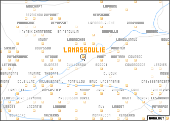 map of La Massoulie