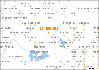 map of La Masure