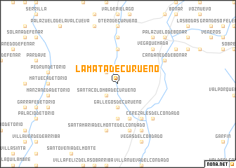 map of La Mata de Curueño