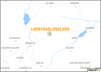 map of La Mata de los Olmos