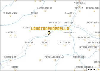 map of La Mata de Morrella