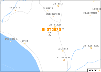 map of La Matanza