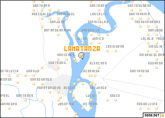 map of La Matanza