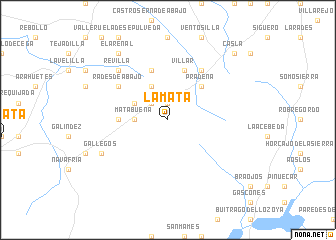 map of La Mata