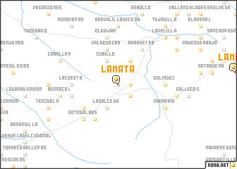 map of La Mata