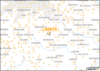 map of La Mata