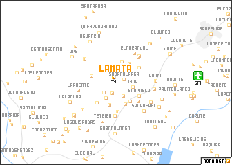 map of La Mata