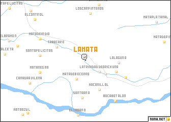 map of La Mata