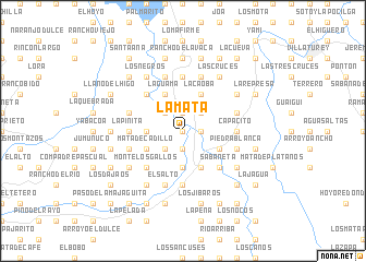 map of La Mata