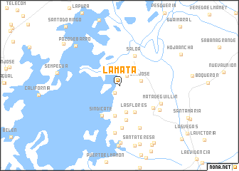 map of La Mata