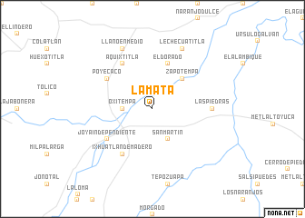 map of La Mata