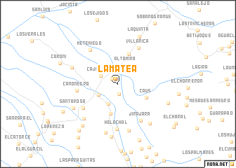 map of La Matea