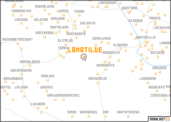 map of La Matilde