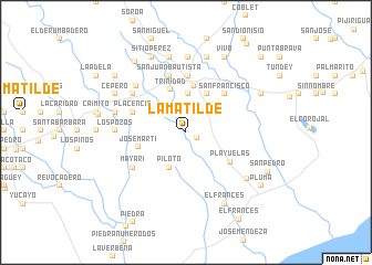 map of La Matilde