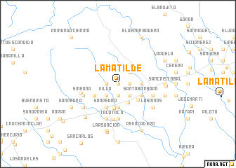 map of La Matilde