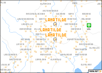 map of La Matilde