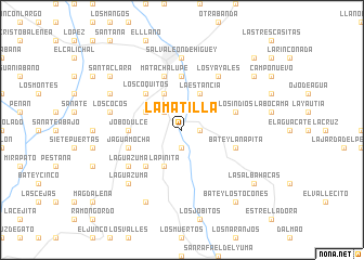 map of La Matilla