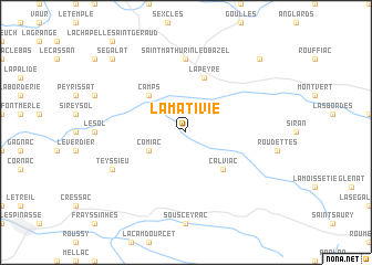 map of Lamativie