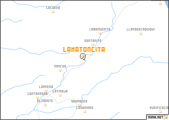 map of La Matoncita