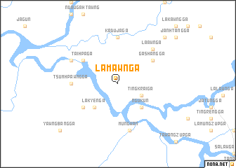 map of Lamawn Ga