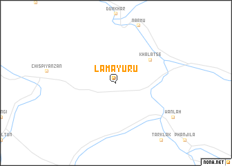 map of Lāmayūrū