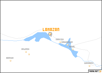 map of Lamazān