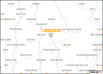 map of Lamazère
