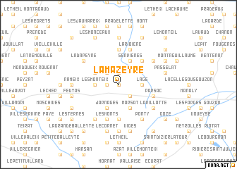 map of La Mazeyre