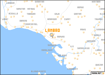 map of Lambao