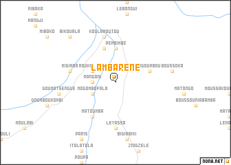 map of Lambaréné