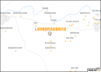 map of Lambari de Baixo