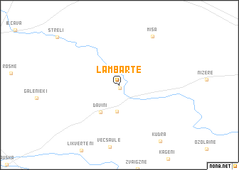 map of Lambārte
