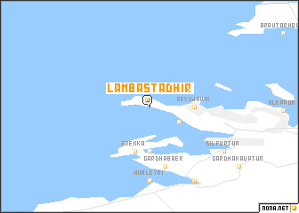 map of Lambastaðir