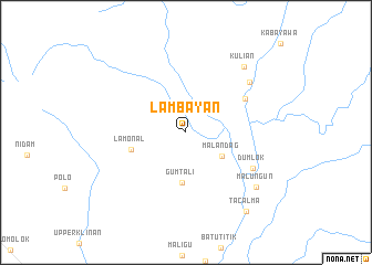 map of Lambayan