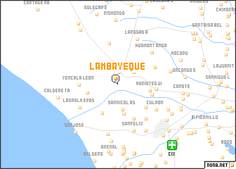 map of Lambayeque