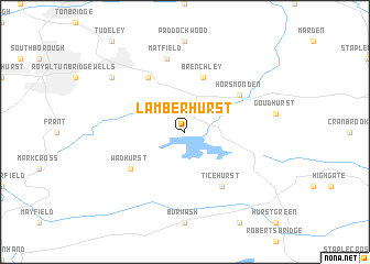 map of Lamberhurst